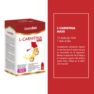STICK DE L-CARNITINA LÍQUIDA MAXI- 12 STICKS