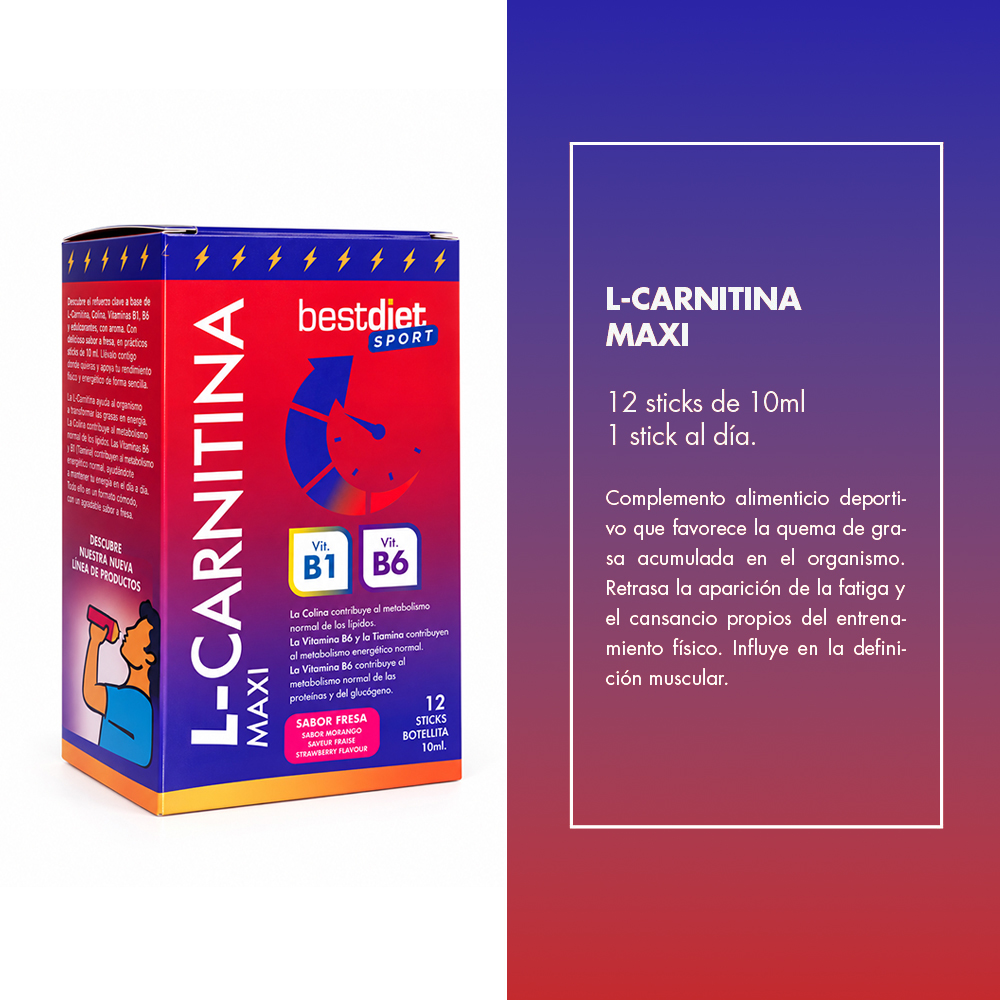 Stick de L-Carnitina líquida maxi