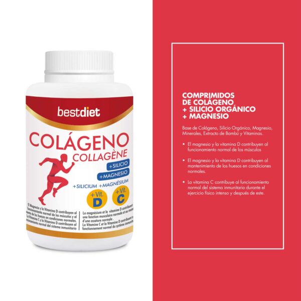 COMPRIMIDOS DE COLÁGENO + SILICIO ORGÁNICO + MAGNESIO 120 uds - Imagen 4