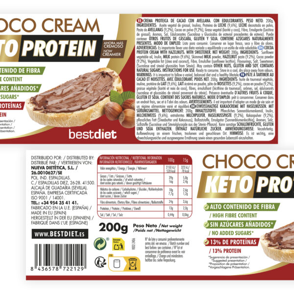 CREMA DE CHOCOLATE CHOCO CREAM 200 GR - Imagen 4