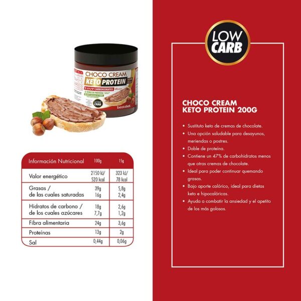 CREMA DE CHOCOLATE CHOCO CREAM 200 GR - Imagen 3