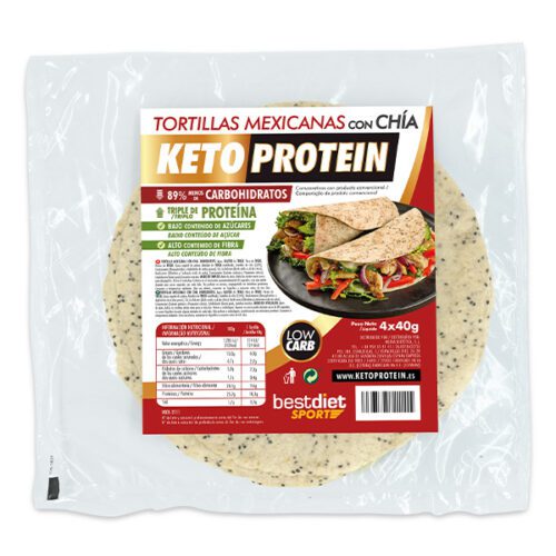 TORTILLA MEXICANA CON CHÍA · PRÓX · 320 G BEST DIET
