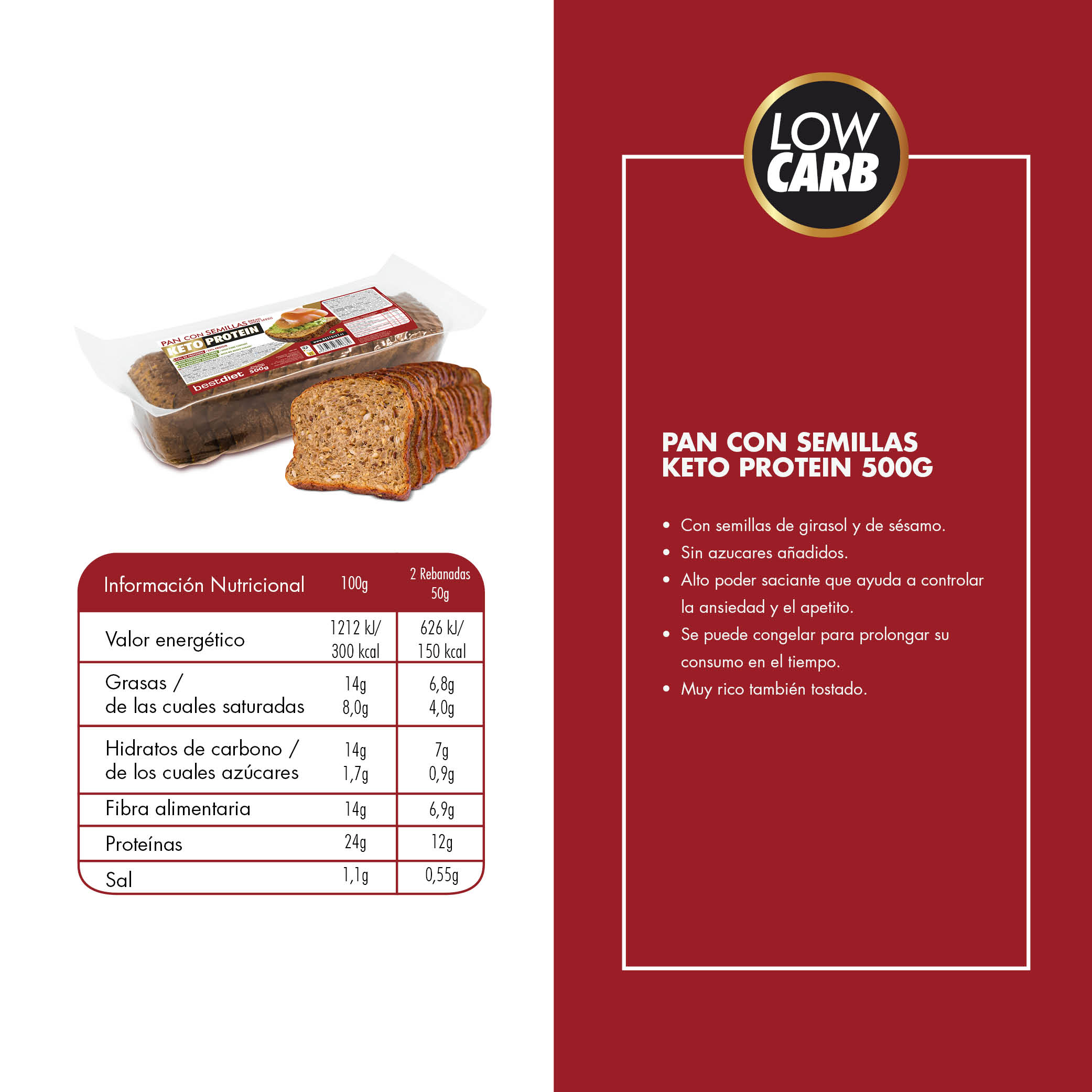 PAN CON SEMILLAS 500g - Imagen 4