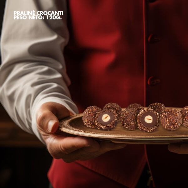 PRALINÉ CROCANTI CHOCOLATE, AVELLANA Y ALMENDRA - Imagen 2