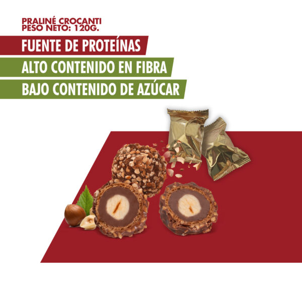 PRALINÉ CROCANTI CHOCOLATE, AVELLANA Y ALMENDRA - Imagen 3