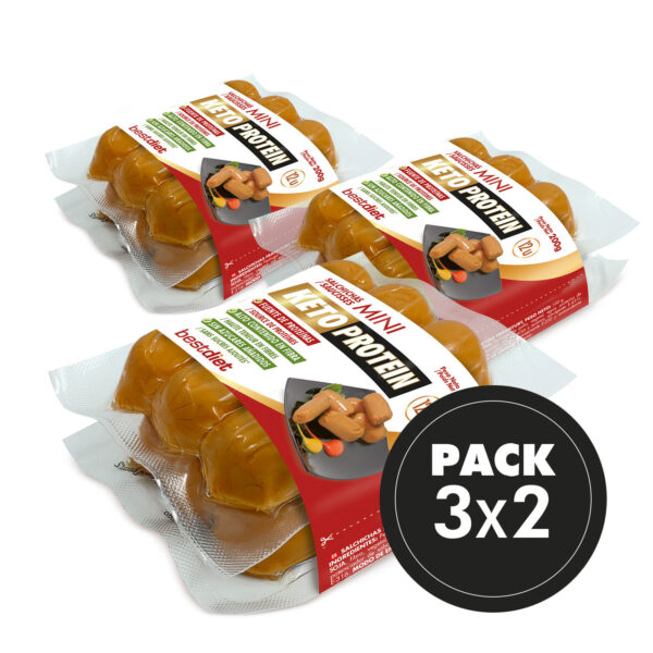Pack 3x2 Salchichas Mini keto