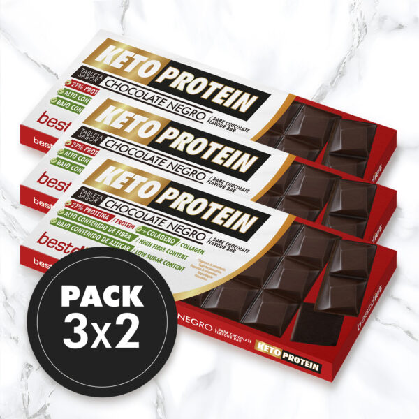 Pack 3x2 TABLETA SABOR CHOCOLATE NEGRO 100 G