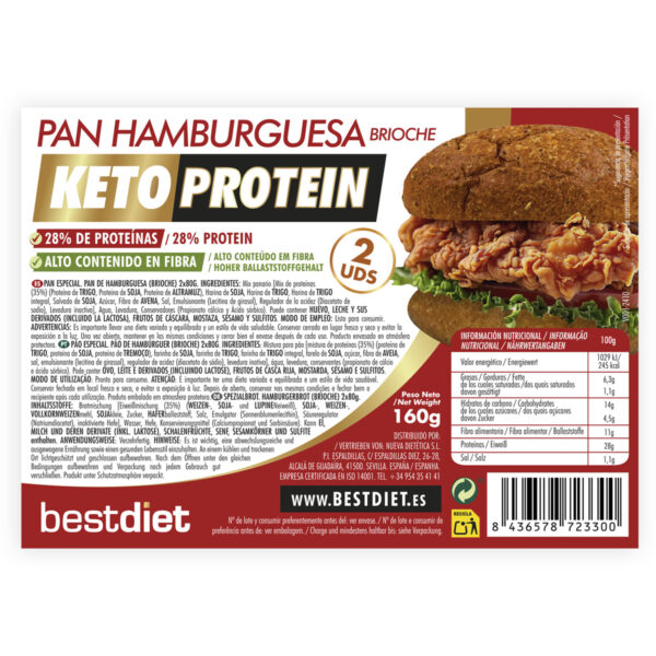 PAN DE HAMBURGUESA BRIOCHE 2 UDS - Imagen 4