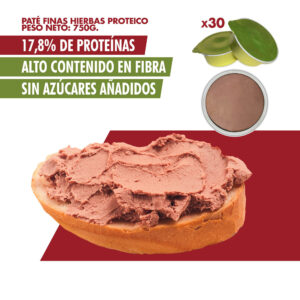 Paté Finas Hierbas de Pollo 30 monodosis de 25g