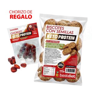 Biscotes con Semillas Keto Protein 100g + REGALO