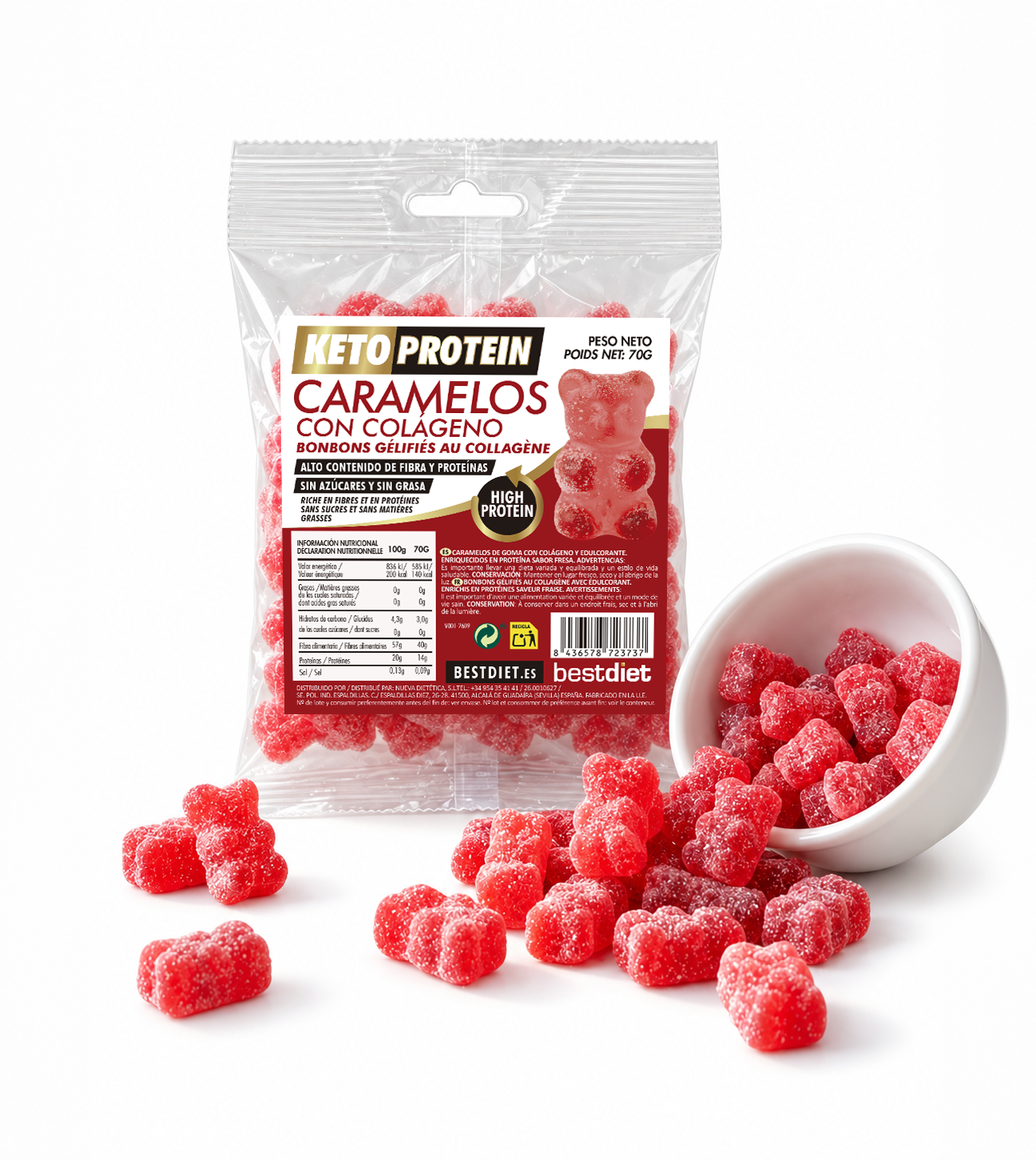 Caramelos con colágeno 70g